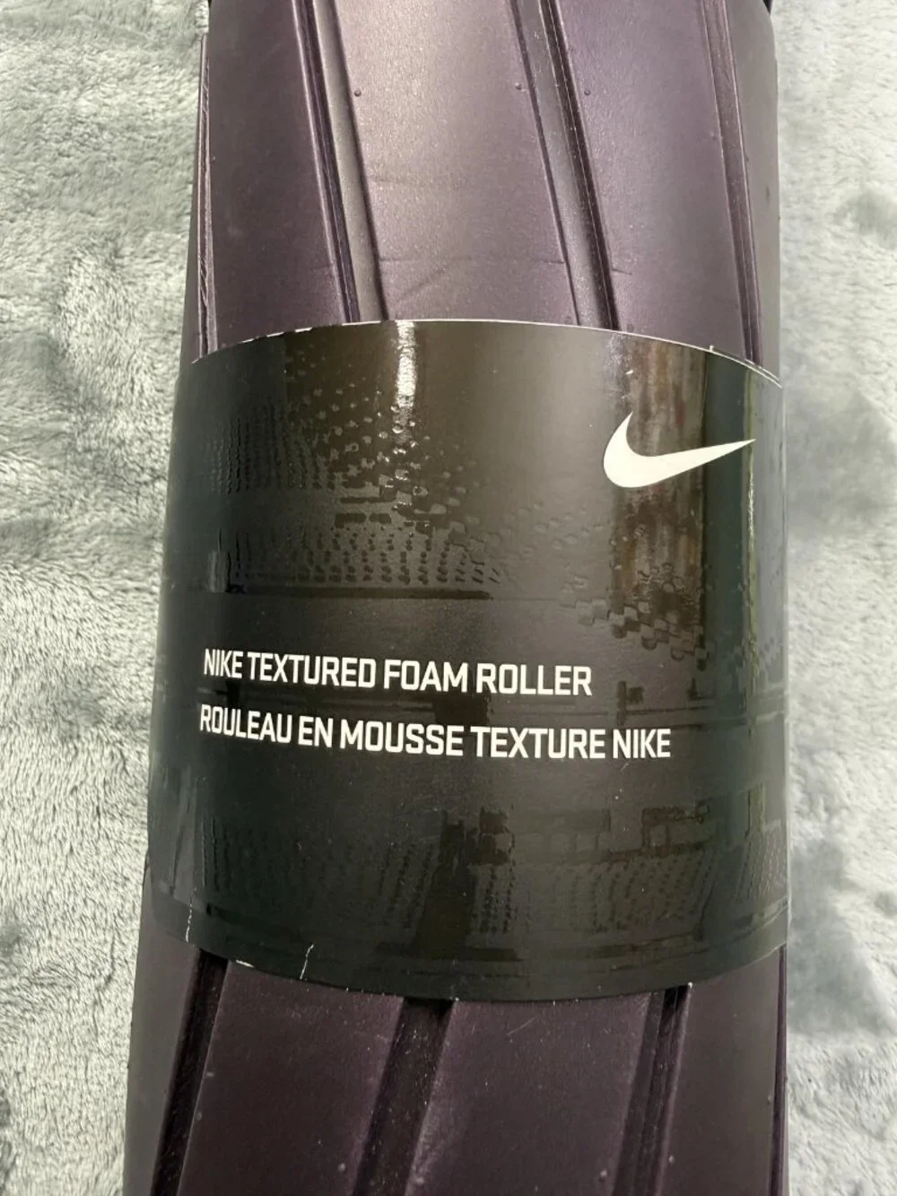 New Nike Textured Foam Roller Purple Hollow Massage Grid Full Body Yoga Training